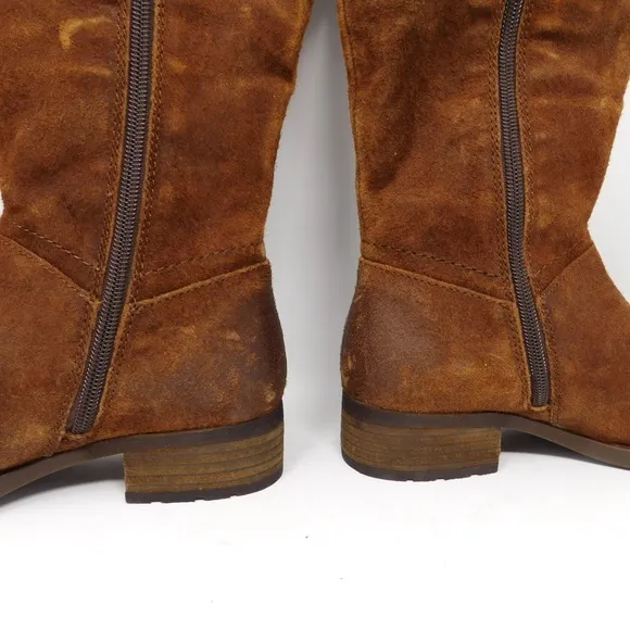 Born Women's Boots Hayden BR0027080 Knee High Rust Tobacco Distressed 6.5 M-WC