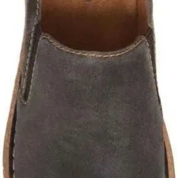 Born Black Slip-On Loafers with Stitched Sole