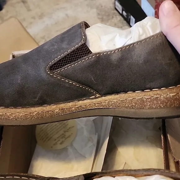 Born Black Slip-On Loafers with Stitched Sole