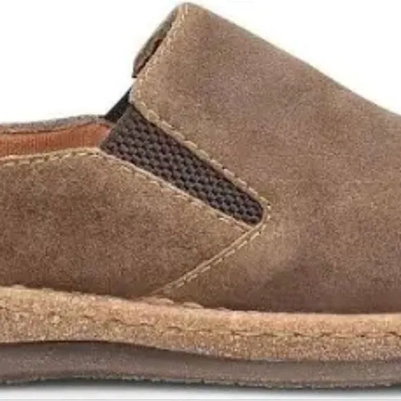 Born Black Slip-On Loafers with Stitched Sole
