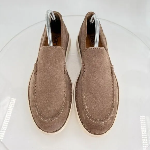 Born Thaton Loafers Brown Suede Leather Slip On Comfy Shoes Size 8 Casual