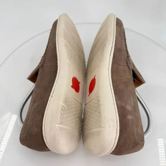 Born Thaton Loafers Brown Suede Leather Slip On Comfy Shoes Size 8 Casual
