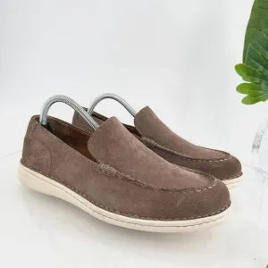 Born Thaton Loafers Brown Suede Leather Slip On Comfy Shoes Size 8 Casual