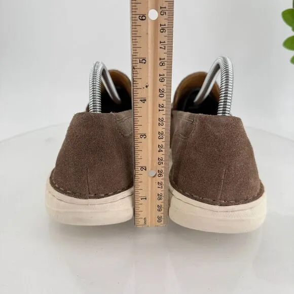 Born Thaton Loafers Brown Suede Leather Slip On Comfy Shoes Size 8 Casual