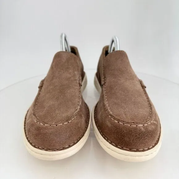 Born Thaton Loafers Brown Suede Leather Slip On Comfy Shoes Size 8 Casual