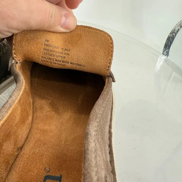 Born Thaton Loafers Brown Suede Leather Slip On Comfy Shoes Size 8 Casual