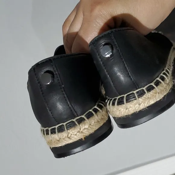 BOTKIER NEW YORK SLOAN BLACK ESPADRILLES WITH GEMS SIZE 6 1/2