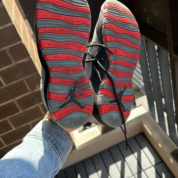 Boys' Sneakers with Red Jumpman Logo