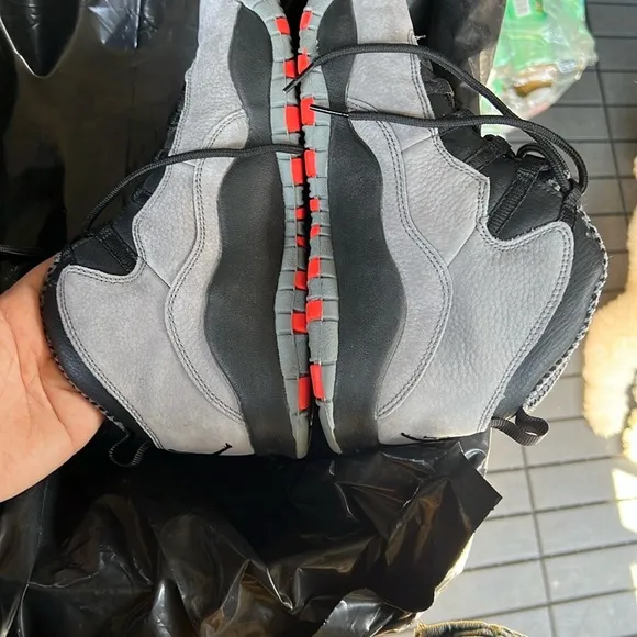 Boys' Sneakers with Red Jumpman Logo