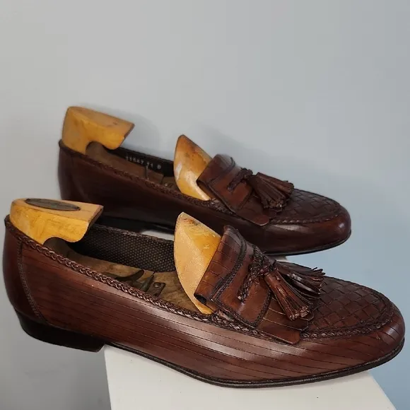 Bragano By Cole Haan Brown Tassel Loafers Slip-Ons Size 11