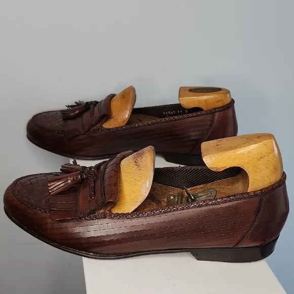 Bragano By Cole Haan Brown Tassel Loafers Slip-Ons Size 11
