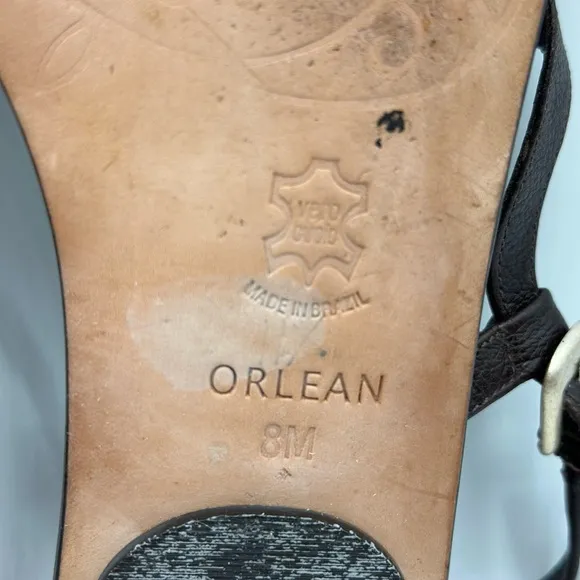 Brighton Women's Orleans Brown Leather Thong Sandals Silver Artisan Details 8