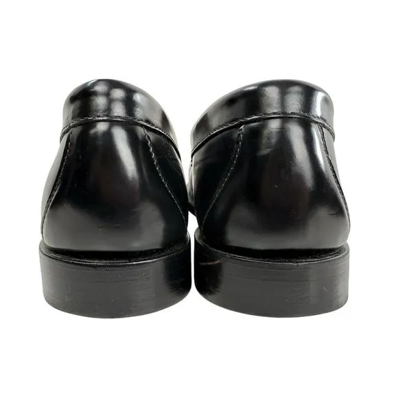 Brooks Brothers Westport Penny Loafers Black Leather Classic Preppy Men Size 8D
