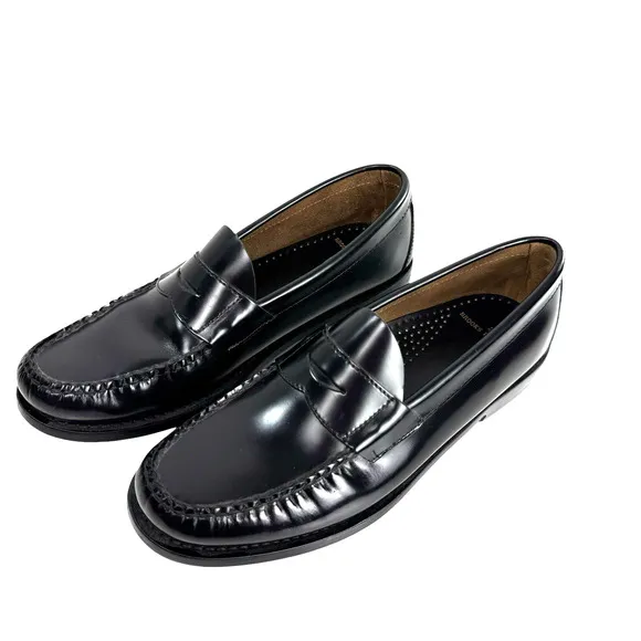 Brooks Brothers Westport Penny Loafers Black Leather Classic Preppy Men Size 8D