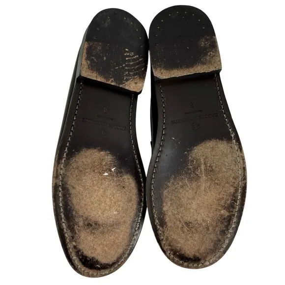 Brooks Brothers Westport Penny Loafers Black Leather Classic Preppy Men Size 8D