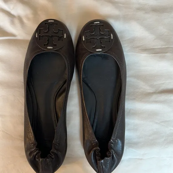 Brown Leather Slip-On Loafers with Embossed Logo