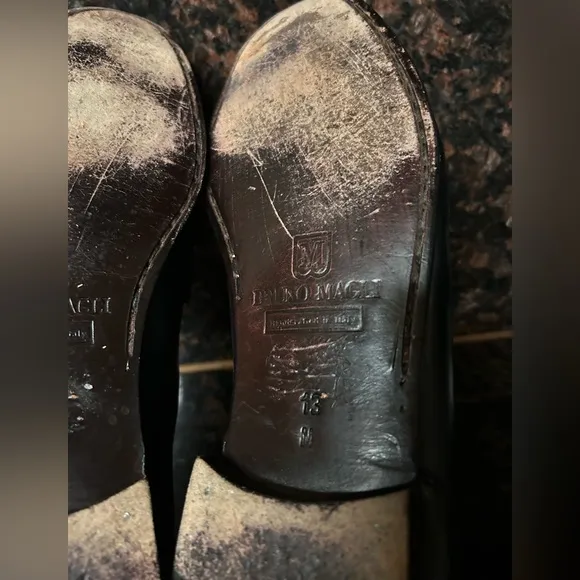 BRUNO MAGLI &quot;GILMORE&quot; LEATHER LOAFERS made in italy SZ 13