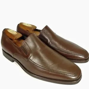 Bruno Magli Raging Handcrafted Loafers 9M Chocolate Brown