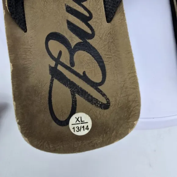 Budweiser Shoe Men 14 Thong Sandals Brown