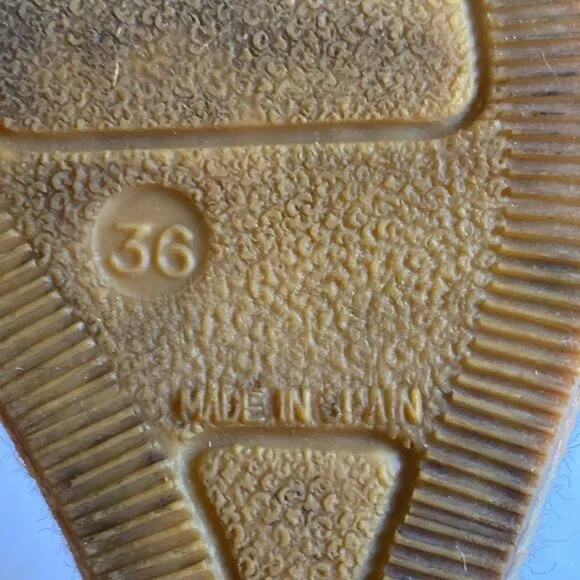 BURBERRY Canvas Espadrille Thong Wedge Sandals Size 36