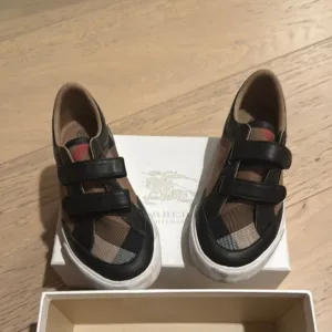 Burberry Kids Black and Tan Sneakers