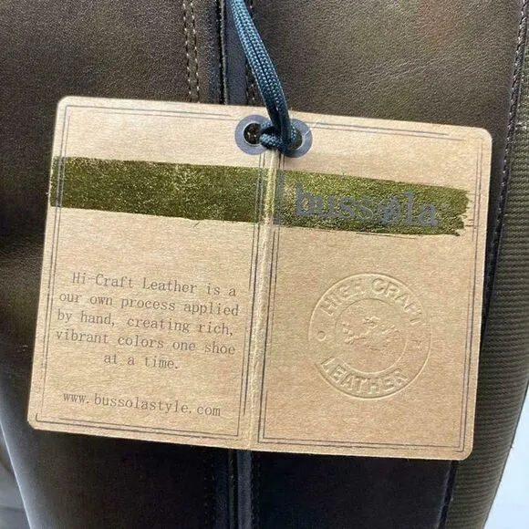 Bussola Lyon Boots in Military US 6 EU 36 | Greenish Brown | Side Zip | Tall