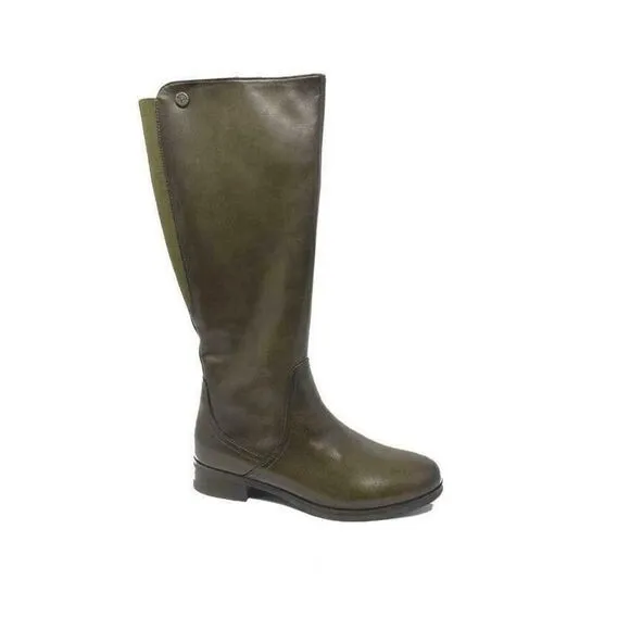 Bussola Lyon Boots in Military US 6 EU 36 | Greenish Brown | Side Zip | Tall