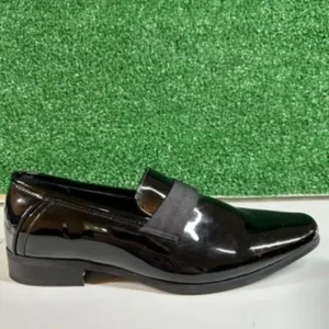 Calvin Klein Bernard Black‎ Patent Leather Loafers Dress Shoes Slip On Mens 8