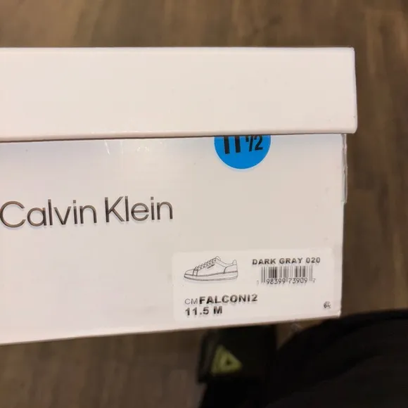Calvin Klein Gray Sneakers Minimalist Design for everyday wear 11.5mens USA nwb!
