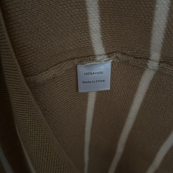 Camel Beige Olympia Knit Top Crewneck