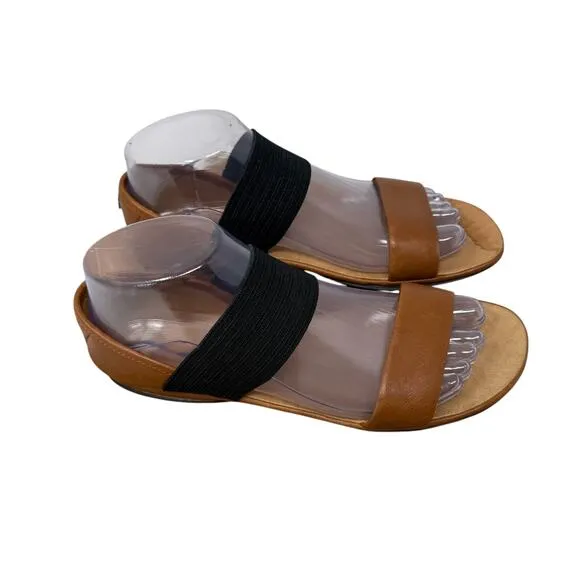 Camper Girl Right Nina Brown Leather Mary Jane Ballet Flats Womens 38 US 7-7.5
