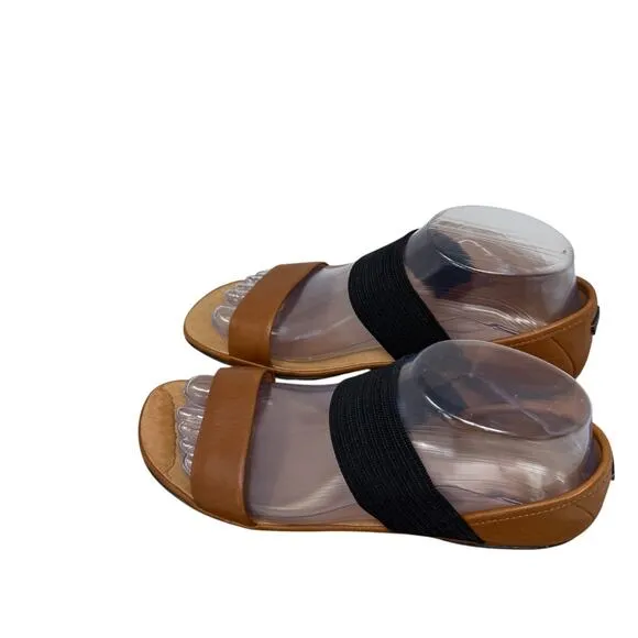 Camper Girl Right Nina Brown Leather Mary Jane Ballet Flats Womens 38 US 7-7.5