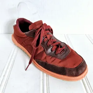 Camper Sneakers Size 40 Marges Two Toned Red Suede Nylon Trainers
