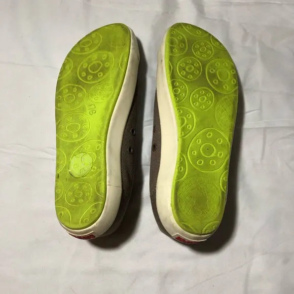 Camper womens 40 (us9) peu rambla recycled canvas slip on sneakers elastic laces