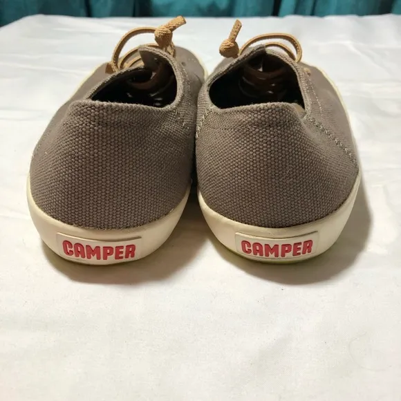 Camper womens 40 (us9) peu rambla recycled canvas slip on sneakers elastic laces