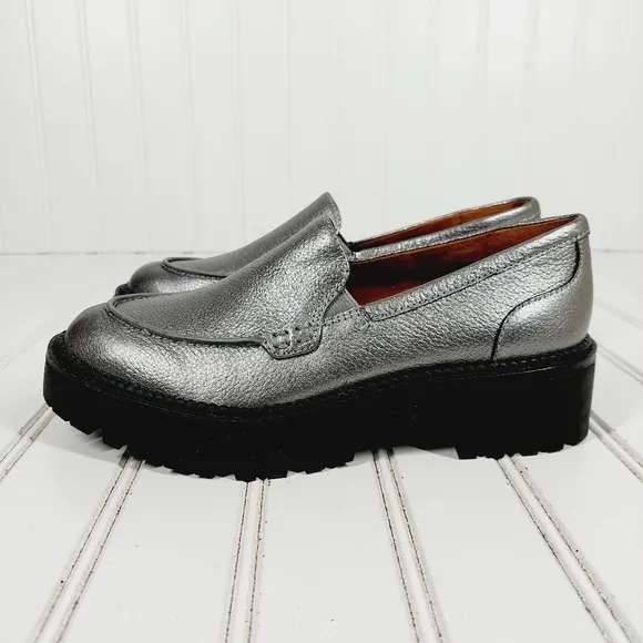 Caslon Millany Silver Chunky Sole Slip On Loafers B169