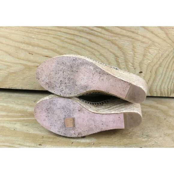 Celine Espadrilles Brown Leather 36 Buckle Slip On Shoes Spain