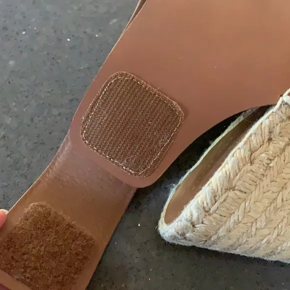 Celine Paris Leather Espadrilles Wedge 38