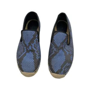 Celine Phoebe Blue Python Philo espadrilles Size 38 US 7.5