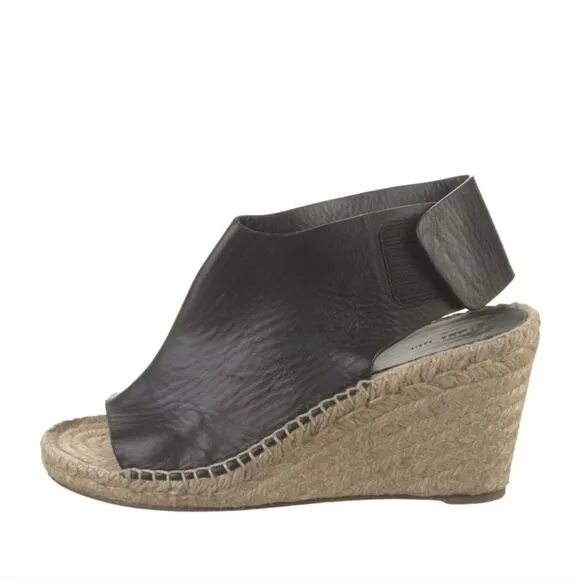 CelineLeather Whipstitch Trim Espadrilles