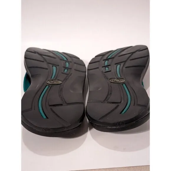 Chaco Eco Tread Teal Thongs Sandals Women's Sz 10