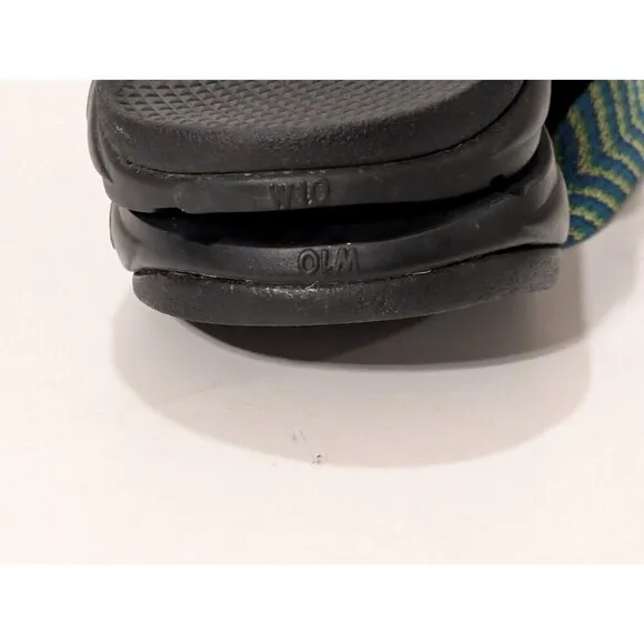Chaco Eco Tread Teal Thongs Sandals Women's Sz 10
