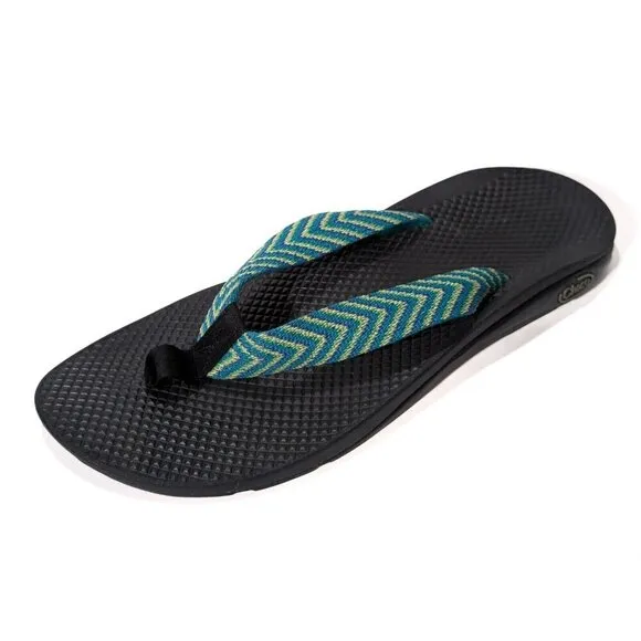Chaco Eco Tread Teal Thongs Sandals Women's Sz 10