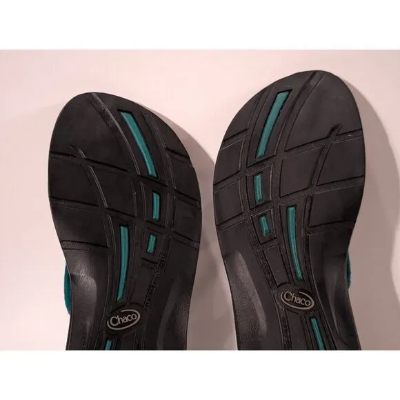 Chaco Eco Tread Teal Thongs Sandals Women's Sz 10