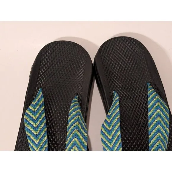 Chaco Eco Tread Teal Thongs Sandals Women's Sz 10