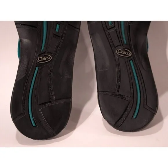 Chaco Eco Tread Teal Thongs Sandals Women's Sz 10