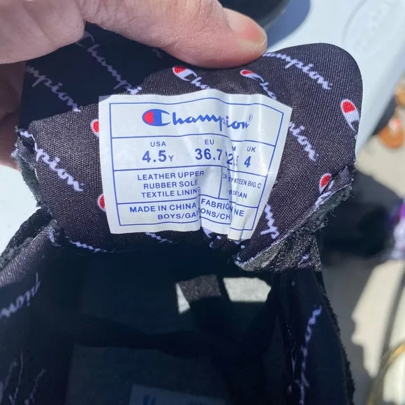 Champion Kids Black Sneakers