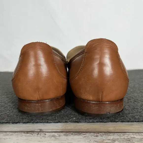 Charles Tyrwhitt London Loafers Mens Size 10US Brown/Beige Leather Rare!