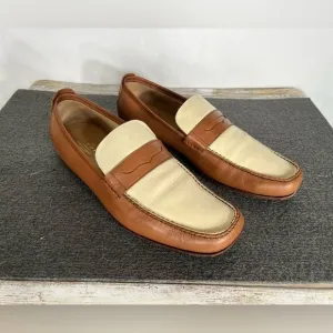 Charles Tyrwhitt London Loafers Mens Size 10US Brown/Beige Leather Rare!
