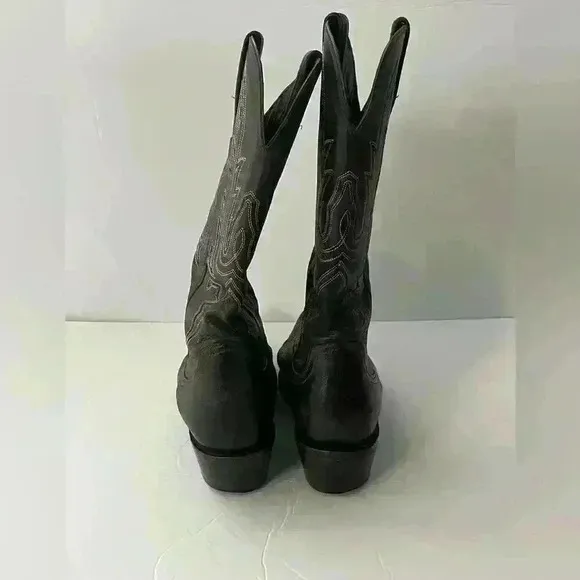 Charlie 1 Horse Mad Dog Calf Cowboy Boots Chocolate Brown Size 7.5
